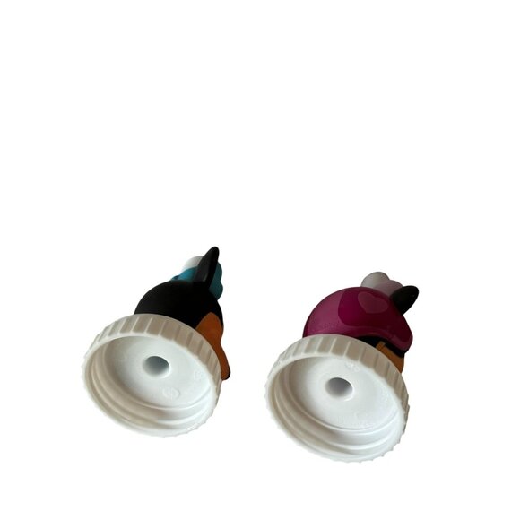 Vintage Disney Mickey & Minnie Mouse Good2Grow Bottle Lids/Toppers Only - Picture 6 of 8